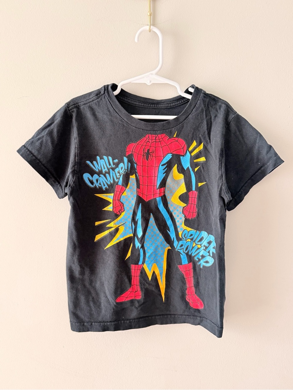 ✨VINTAGE✨ Boys 5/6 (Small) 🕷️🕸️Marvel SPIDER-MAN LARGE Graphic T-Shirt